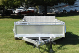 6' x 12' Enbeck Tandem Axle Aluminum Utility Trailer w/ Aluminum Rims & Bi-Fold Gate  Speedway Trailers Guelph Cambridge Kitchener Ontario Canada