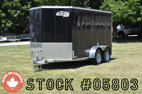 6' x 12' Gator Elite Tandem Axle Enclosed Galvanized Cargo Trailer Speedway Trailers Guelph Cambridge Kitchener Ontario Canada