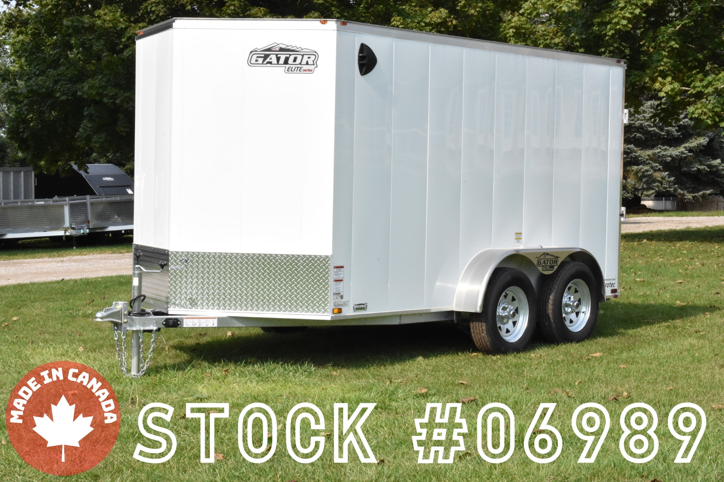 6' x 12' Gator Elite Tandem Axle Enclosed Galvanized Cargo Trailer Speedway Trailers Guelph Cambridge Kitchener Ontario Canada