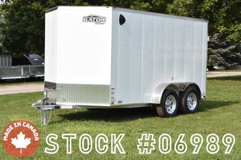 6' x 12' Gator Elite Tandem Axle Enclosed Galvanized Cargo Trailer Speedway Trailers Guelph Cambridge Kitchener Ontario Canada