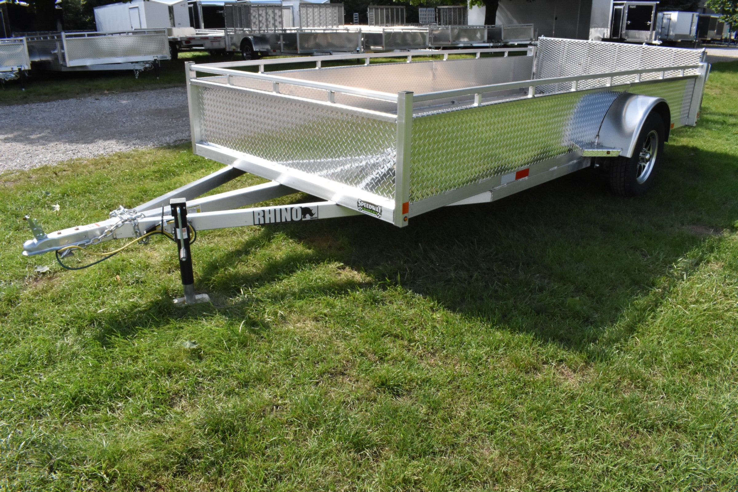 6' x 14' Enbeck Single Axle Aluminum Utility Trailer w/ Aluminum Rims Speedway Trailers Guelph Cambridge Kitchener Ontario Canada