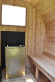 86" x 6' Enbeck Single Axle Aluminum Cedar Wood Fired Sauna Trailer Aluminum Rims Speedway Trailers Guelph Cambridge Kitchener Ontario Canada