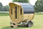 86" x 6' Enbeck Single Axle Aluminum Cedar Wood Fired Sauna Trailer Aluminum Rims Speedway Trailers Guelph Cambridge Kitchener Ontario Canada