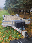 Monthly Rental - 66295 - Galvanized Tandem Axle Open Car Hauler w/Winch