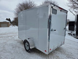 6' x 10' Rhino Single Axle Enclosed Cargo Trailer w/ Ramp Door