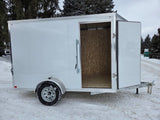 6' x 10' Rhino Single Axle Enclosed Cargo Trailer w/ Ramp Door