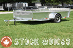 7' x 12' Enbeck Tandem Axle Aluminum Utility Trailer w/ Aluminum Rims & Bi-Fold Gate Speedway Trailers Guelph Cambridge Kitchener Ontario Canada