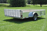 7' x 12' Enbeck Single Axle Aluminum Utility Trailer w/ Aluminum Rims & Bi-Fold Gate (2026)