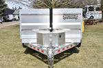 7' x 12' Enbeck Tandem Axle 5 Ton Aluminum Dump Trailer w/ Aluminum Rims Speedway Trailers Guelph Cambridge Kitchener Ontario Canada