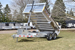 7' x 12' Enbeck Tandem Axle 5 Ton Aluminum Dump Trailer w/ Aluminum Rims Speedway Trailers Guelph Cambridge Kitchener Ontario Canada