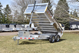 7' x 12' Enbeck Tandem Axle 5 Ton Aluminum Dump Trailer w/ Aluminum Rims Speedway Trailers Guelph Cambridge Kitchener Ontario Canada