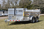 7' x 12' Enbeck Tandem Axle 5 Ton Aluminum Dump Trailer w/ Aluminum Rims Speedway Trailers Guelph Cambridge Kitchener Ontario Canada