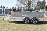 7' x 12' Enbeck Tandem Axle 5 Ton Aluminum Dump Trailer w/ Aluminum Rims Speedway Trailers Guelph Cambridge Kitchener Ontario Canada