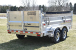 7' x 12' Enbeck Tandem Axle 5 Ton Aluminum Dump Trailer w/ Aluminum Rims Speedway Trailers Guelph Cambridge Kitchener Ontario Canada