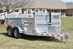 7' x 12' Enbeck Tandem Axle 5 Ton Aluminum Dump Trailer w/ Aluminum Rims Speedway Trailers Guelph Cambridge Kitchener Ontario Canada