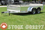 7' x 12' Enbeck Tandem Axle Aluminum Utility Trailer w/ Aluminum Rims & Bi-Fold Gate Speedway Trailers Guelph Cambridge Kitchener Ontario Canada