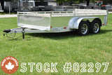7' x 12' Enbeck Tandem Axle Aluminum Utility Trailer w/ Aluminum Rims & Bi-Fold Gate Speedway Trailers Guelph Cambridge Kitchener Ontario Canada