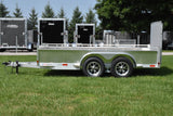 7' x 12' Enbeck Tandem Axle Aluminum Utility Trailer Aluminum Rims Speedway Trailers Guelph Cambridge Kitchener Ontario Canada