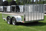 7' x 12' Enbeck Tandem Axle Aluminum Utility Trailer Aluminum Rims Speedway Trailers Guelph Cambridge Kitchener Ontario Canada