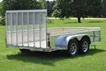 7' x 12' Enbeck Tandem Axle Aluminum Utility Trailer Aluminum Rims Speedway Trailers Guelph Cambridge Kitchener Ontario Canada