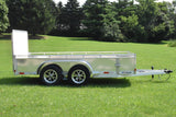 7' x 12' Enbeck Tandem Axle Aluminum Utility Trailer Aluminum Rims Speedway Trailers Guelph Cambridge Kitchener Ontario Canada