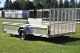 7' x 14' Enbeck Single Axle Aluminum Side Loading Utility Trailer w/ Aluminum Rims Speedway Trailers Guelph Cambridge Kitchener Ontario Canada