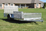 7' x 14' Enbeck Single Axle Aluminum Side Loading Utility Trailer w/ Aluminum Rims Speedway Trailers Guelph Cambridge Kitchener Ontario Canada