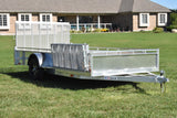 7' x 14' Enbeck Single Axle Aluminum Side Loading Utility Trailer w/ Aluminum Rims Speedway Trailers Guelph Cambridge Kitchener Ontario Canada