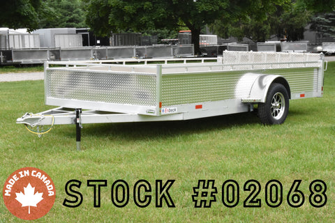7' x 14' Enbeck Single Axle Aluminum Utility Trailer w/ Aluminum Rims & Bi-Fold Gate Speedway Trailers Guelph Cambridge Kitchener Ontario Canada