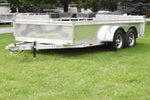 7' x 14' Enbeck Tandem Axle Aluminum Utility Trailer w/ Side Load Ramp, Aluminum Rims & Bi-Fold Gate Speedway Trailers Guelph Cambridge Kitchener Ontario Canada