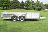 7' x 14' Enbeck Tandem Axle Aluminum Utility Trailer w/ Side Load Ramp, Aluminum Rims & Bi-Fold Gate Speedway Trailers Guelph Cambridge Kitchener Ontario Canada