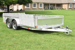 7' x 14' Enbeck Tandem Axle Aluminum Utility Trailer w/ Side Load Ramp, Aluminum Rims & Bi-Fold Gate Speedway Trailers Guelph Cambridge Kitchener Ontario Canada