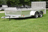 7' x 14' Enbeck Tandem Axle Aluminum Utility Trailer w/ Side Load Ramp & Aluminum Rims Speedway Trailers Guelph Cambridge Kitchener Ontario Canada