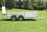 7' x 14' Enbeck Tandem Axle Aluminum Utility Trailer w/ Side Load Ramp & Aluminum Rims Speedway Trailers Guelph Cambridge Kitchener Ontario Canada