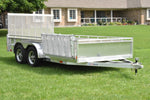 7' x 14' Enbeck Tandem Axle Aluminum Utility Trailer w/ Side Load Ramp & Aluminum Rims Speedway Trailers Guelph Cambridge Kitchener Ontario Canada