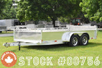 7' x 14' Enbeck Tandem Axle Aluminum Utility Trailer w/ Aluminum Rims & Bi-Fold Gate Speedway Trailers Guelph Cambridge Kitchener Ontario Canada