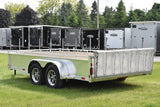 7' x 14' Enbeck Tandem Axle Aluminum Utility Trailer w/ Aluminum Rims & Bi-Fold Gate Speedway Trailers Guelph Cambridge Kitchener Ontario Canada