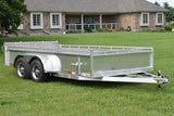 7' x 14' Enbeck Tandem Axle Aluminum Utility Trailer w/ Aluminum Rims & Bi-Fold Gate Speedway Trailers Guelph Cambridge Kitchener Ontario Canada