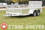 7' x 14' Enbeck Tandem Axle Aluminum Utility Trailer w/ Aluminum Rims Speedway Trailers Guelph Cambridge Kitchener Ontario Canada