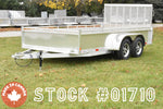 7' x 14' Enbeck Tandem Axle Aluminum Utility Trailer w/ Aluminum Rims Speedway Trailers Guelph Cambridge Kitchener Ontario Canada