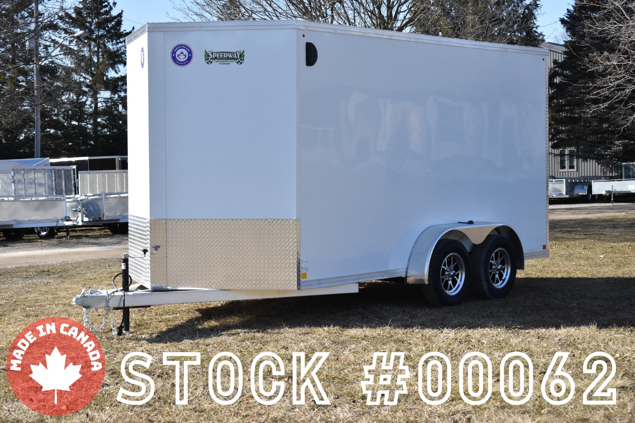 7' x 14' Rocklyn Trailers Tandem Axle Enclosed Aluminum Cargo Trailer Speedway Trailers Guelph Cambridge Kitchener Ontario Made In Canada