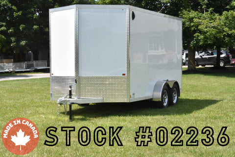 7' x 14' Enbeck Tandem Axle Enclosed Aluminum Cargo Trailer Speedway Trailers Guelph Cambridge Kitchener Ontario Canada