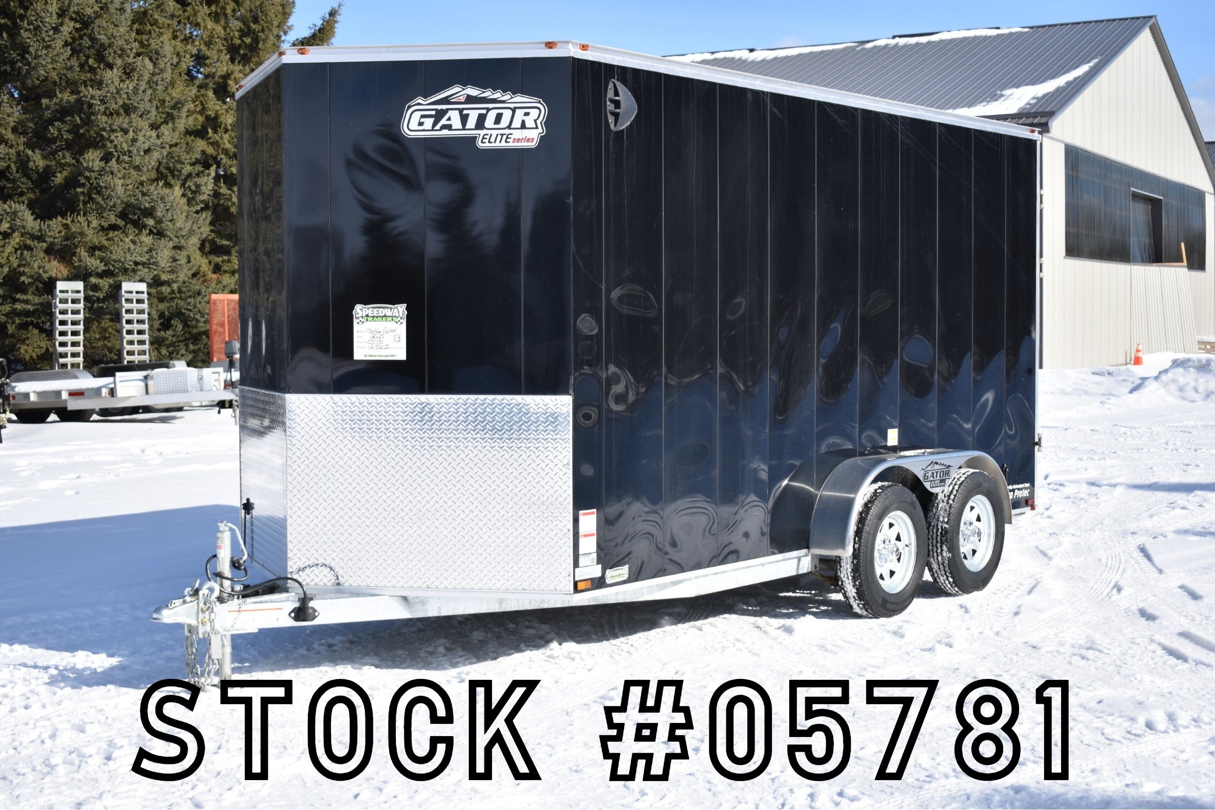 7' x 14' Gator Elite Tandem Axle Enclosed Galvanized Cargo Trailer Speedway Trailers Guelph Cambridge Kitchener Ontario Canada