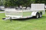 7' x 16' Enbeck Tandem Axle Aluminum Side Loading Utility Trailer w/ Aluminum Rims Speedway Trailers Guelph Cambridge Kitchener Ontario Canada