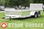 7' x 16' Enbeck Tandem Axle Aluminum Side Loading Utility Trailer w/ Aluminum Rims Speedway Trailers Guelph Cambridge Kitchener Ontario Canada