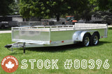 7' x 16' Enbeck Tandem Axle Aluminum Utility Trailer w/ Aluminum Rims & Bi-Fold Gate Speedway Trailers Guelph Cambridge Kitchener Ontario