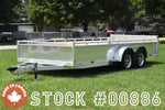 7' x 16' Enbeck Tandem Axle Aluminum Utility Trailer w/ Aluminum Rims & Bi-Fold Gate Speedway Trailers Guelph Cambridge Kitchener Ontario