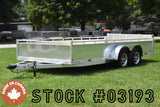 7' x 16' Enbeck Tandem Axle Aluminum Utility Trailer w/ Aluminum Rims & Bi-Fold Gate Speedway Trailers Guelph Cambridge Kitchener Ontario