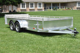 7' x 16' Enbeck Tandem Axle Aluminum Utility Trailer w/ Aluminum Rims & Bi-Fold Gate Speedway Trailers Guelph Cambridge Kitchener Ontario