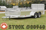 7' x 16' Enbeck Tandem Axle Aluminum Utility Trailer w/ Aluminum Rims Speedway Trailers Guelph Cambridge Kitchener Ontario